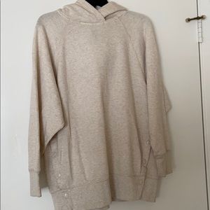 Aerie pullover with hood and snap side detail